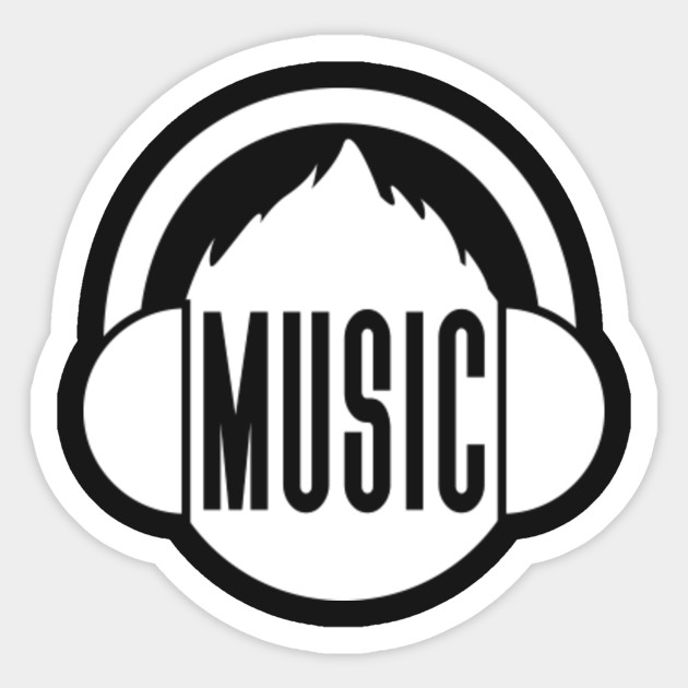 Music Logo Music Logo Sticker TeePublic